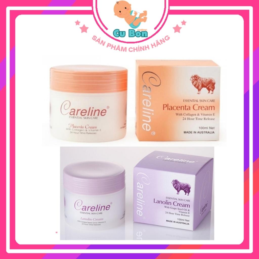Kem dưỡng da nhau thai cừu Careline Úc Kem bôi hàng ngày - Kem Mỡ Cừu Careline Kết Hợp Tinh Dầu Hạt Nho Và Vitamin E 100
