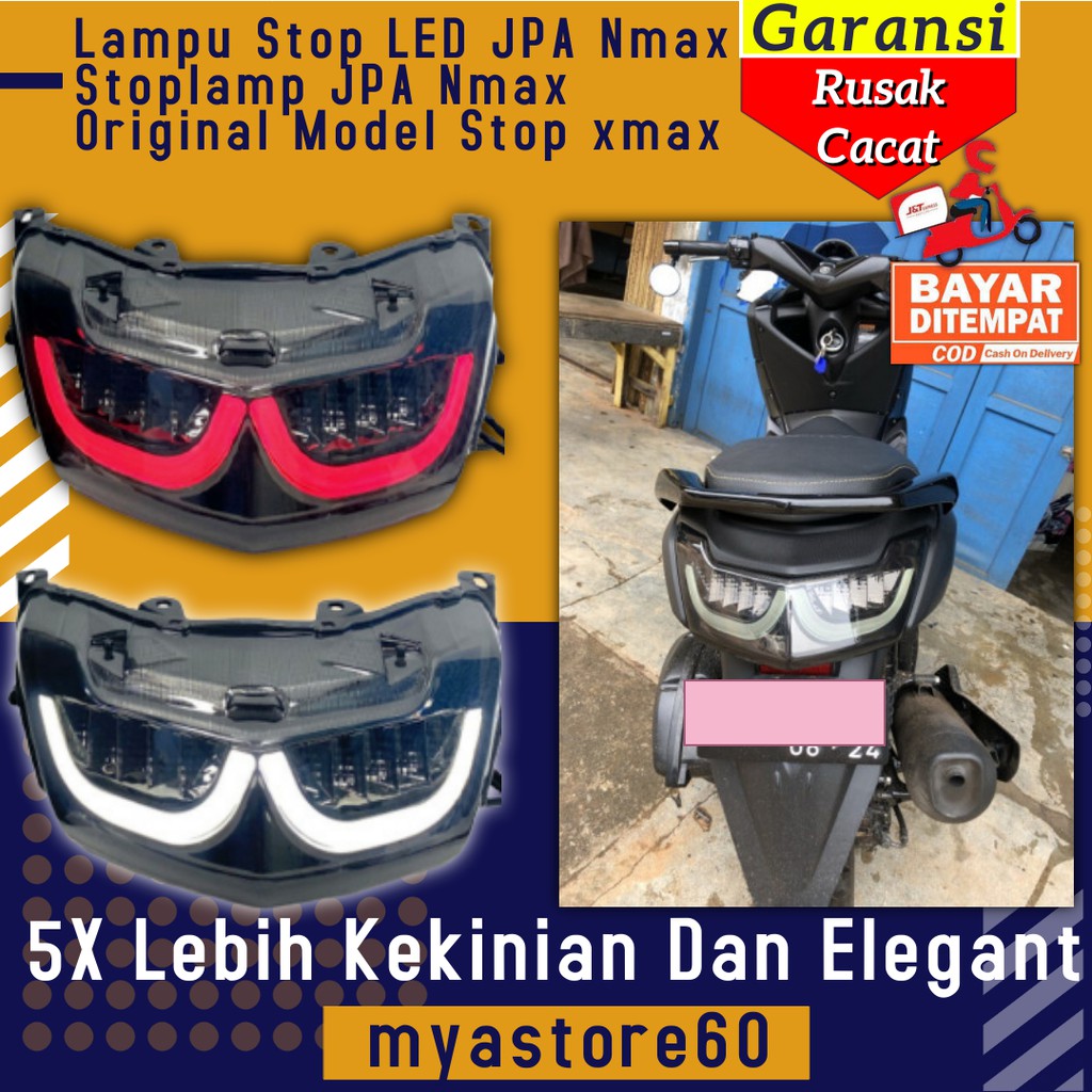 Lampu Stop LED JPA Nmax Stoplamp JPA Aksesoris Variasi Yamaha Nmax Old Lama Original Model Stop xmax Harga 1,409,199 rupiah*Gratis Ongkir
