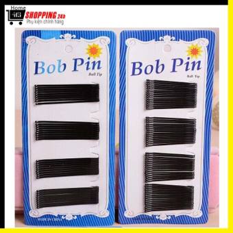 Set 36 Kẹp Tóc Kẹp Tăm Kẹp Xỉa Màu Đen Thời Trang Dễ Thương HOME24H19042 (Kèm Ảnh Thật)