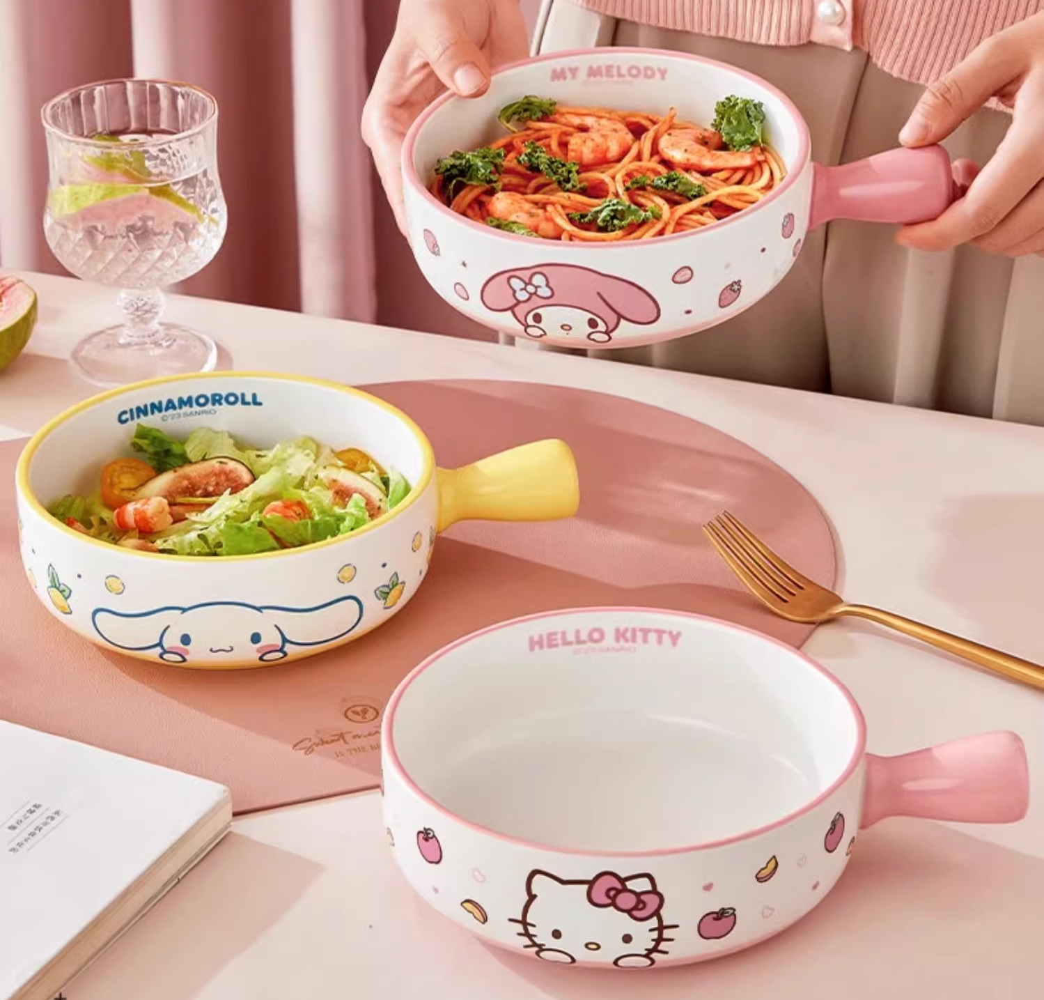 Sanrio My Melody Ceramic Rice Bowl - High Temperature Resistant