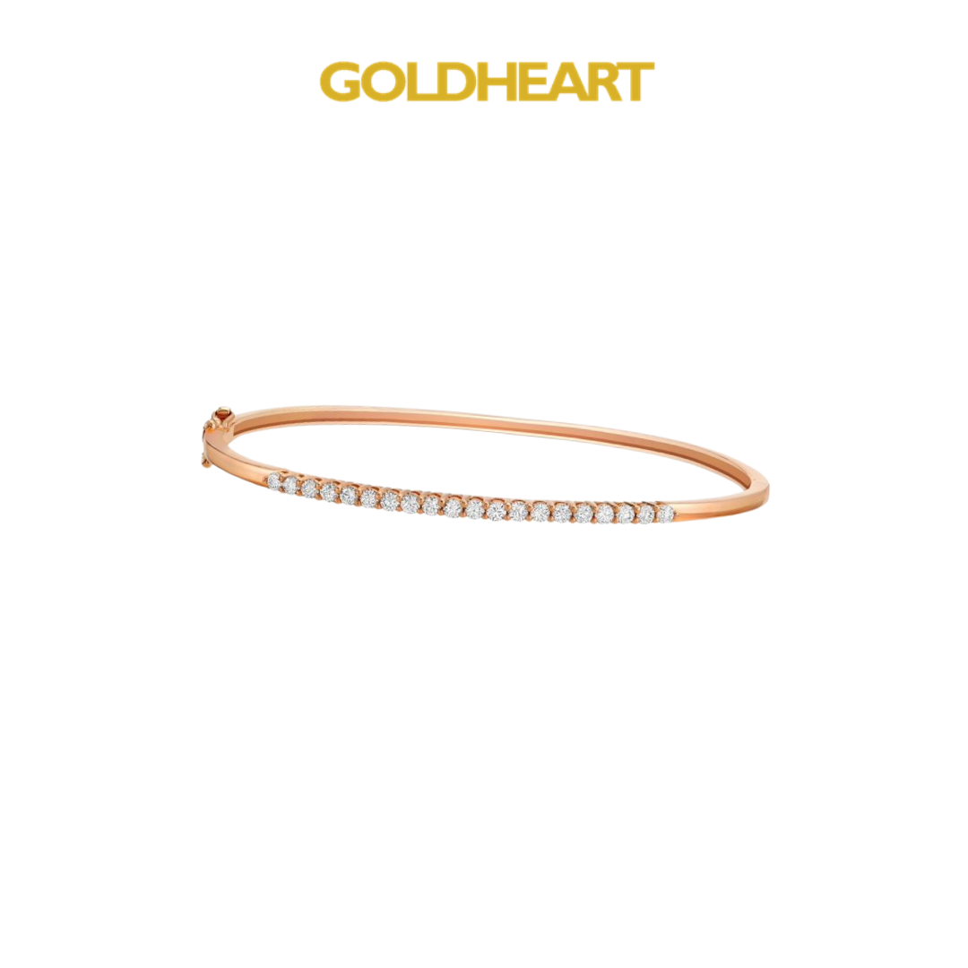 Gold heart hot sale tennis bracelet