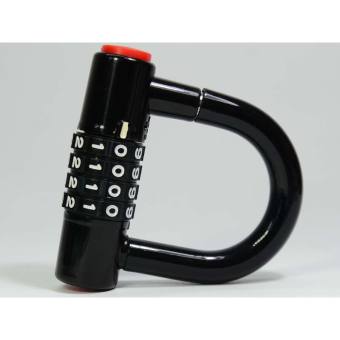 Ổ khóa số - Khóa chống trộm chữ U có mã 4 số chống trộm - Ổ khóa gia đình thông minh không cần chìa, có thể dùng để khóa xe máy lõi đồng chống cắt, mẫu mới 2020