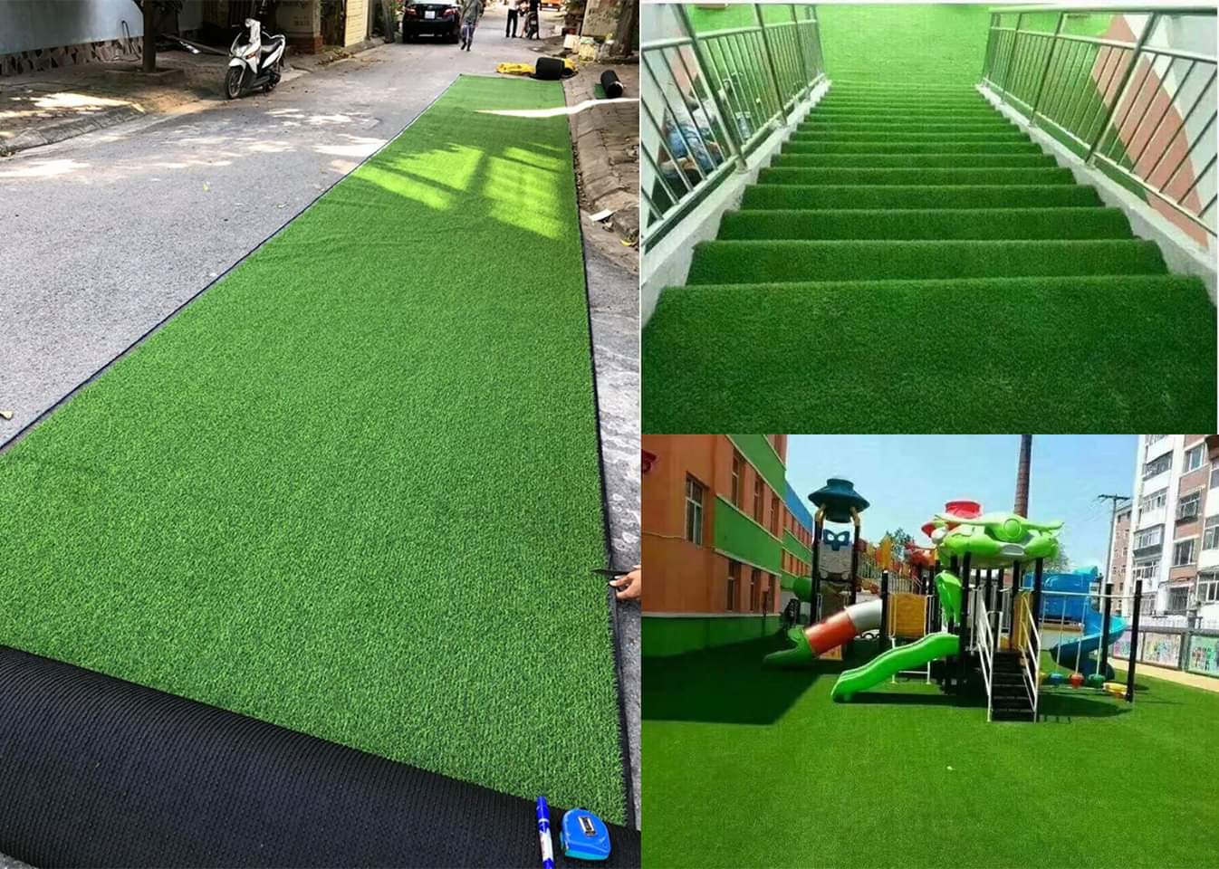 Thảm cỏ nhân tạo cao cấp loại cỏ cao 2cm kích thước 0.5m*2m