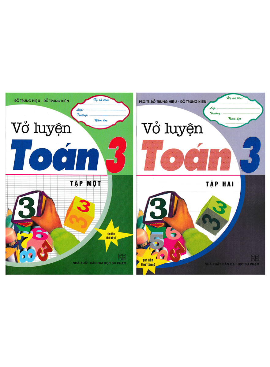 Combo vở luyện toán lớp 3 - tập 1+2