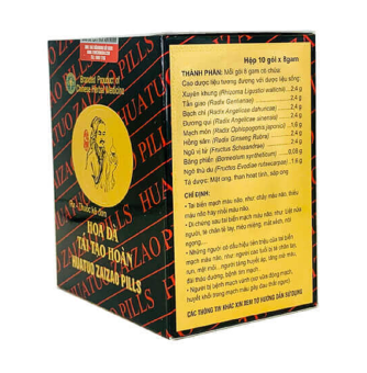 Hoa đà tái tạo hoàn - Hoạt huyết, dưỡng não