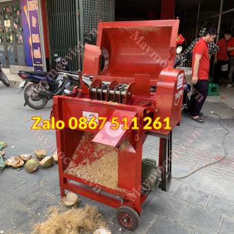 Máy xay nghiền vỏ dừa tươi khô năng suất 500kg