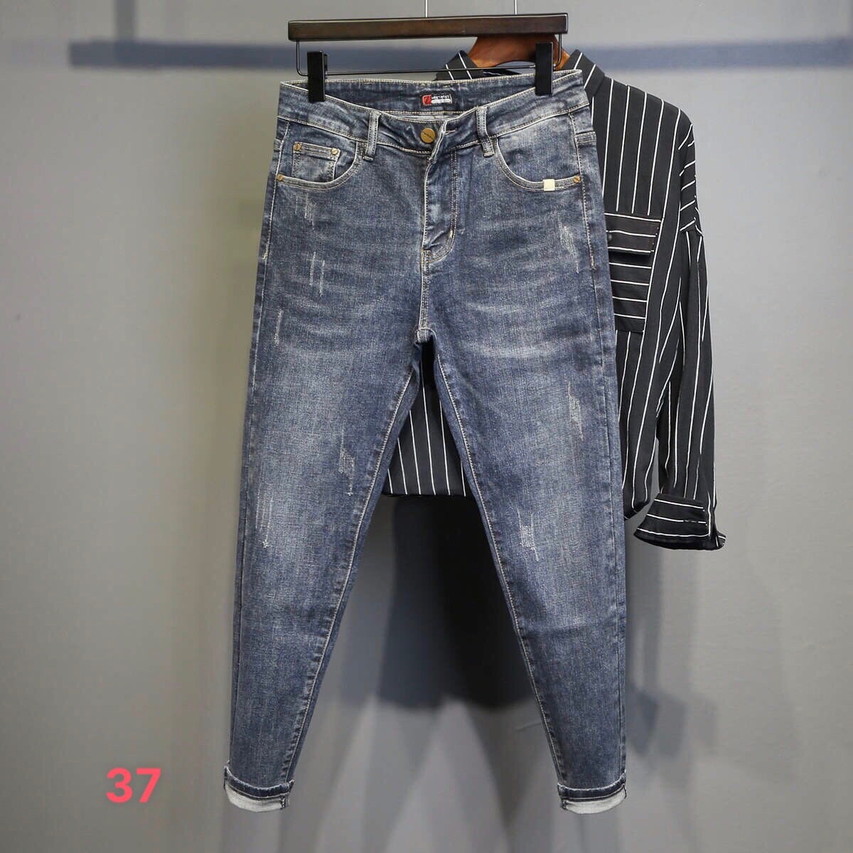 Quần Jean Nam, Quần jean nam đẹp dẫn đầu xu hướng King168 , quần jeans thời trang cao cấp nam HD26