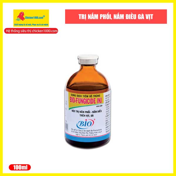 Thuốc Thú Y Fungicide INJ Bio Trị Nấm Diều, Nấm Phổi