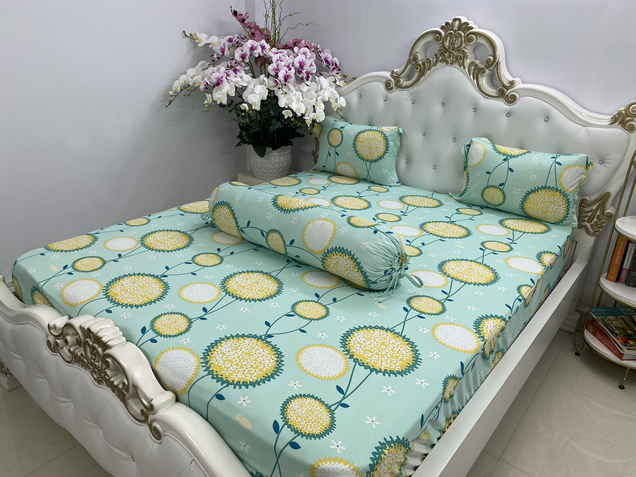 Bộ drap thun Hàn Quốc mát lạnh {4 món} cực hot, cam kết hàng đúng mô tả