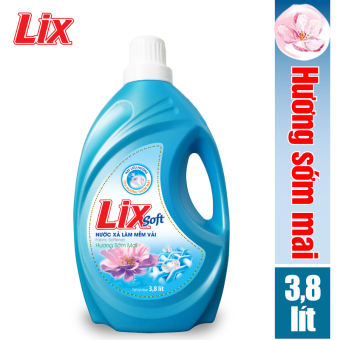 Nước xả vải LIX soft hương sớm mai 3.6 lít LSF36