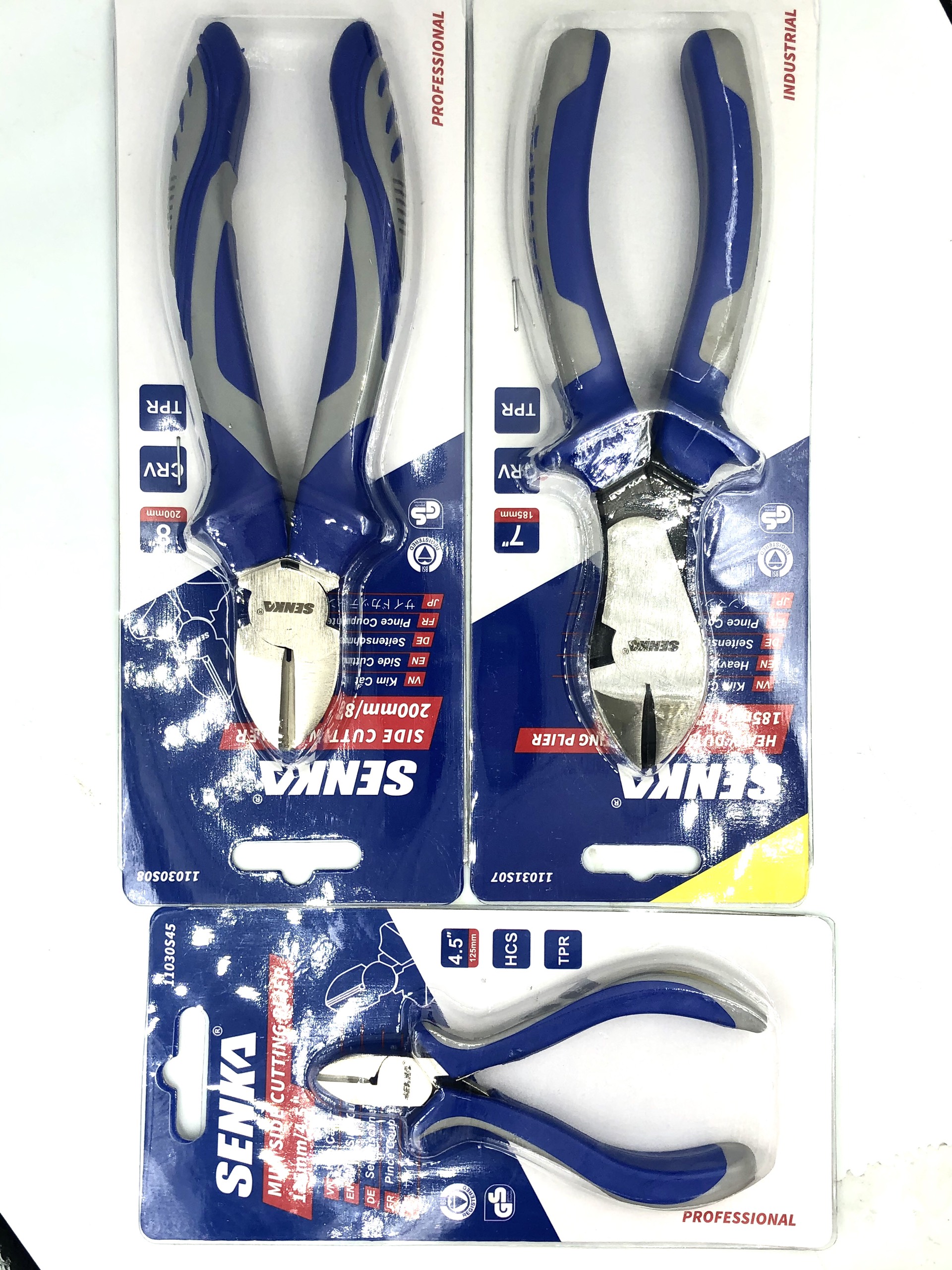 1 KỀM KÌM CẮT KỀM CẮT CÁP hiệu SENKA, cỡ 4.5 INCH - 6 INCH - 7 INCH - 8 INCH