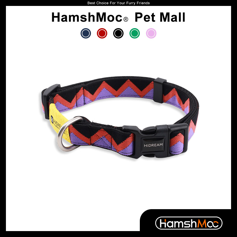 Hamshmoc vòng cổ cho chó bằng nylon bền vòng cổ cho chó thú cưng có thể điều chỉnh vòng cổ thời trang cho chó con thú cưng vòng cổ cơ bản cho giống nhỏ vừa lớn