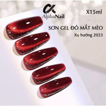 Sơn gel đỏ mắt mèo xu hướng 2023, chất sơn đặc, độ bóng cao, bền màu – chai 15ml