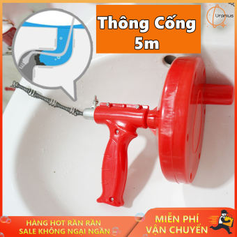 Cáp thông cống, dụng cụ thông cống 15m cây thông tắc bồn cầu, Thông Tắc Cống. Thông Cống Nghẹt. Dụng Cụ Thông Cống Dây Dài 5m Chuyên Nghiệp Dạng Lò Xò, Dễ Dàng Sử Dụng, Thông Tấc Nhanh Chóng Chỉ Trong 5s