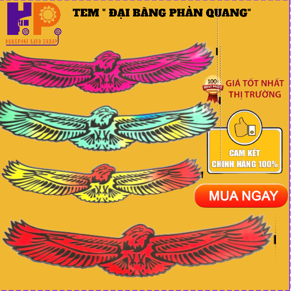 [XE TẢI] 01 Tem Dán ĐẠI BÀNG Dành Cho Xe Ô Tô Và Xe Tải 14x62cm