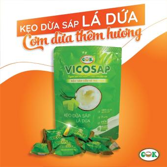 Kẹo dừa sáp lá dứa 100gr Vicosap