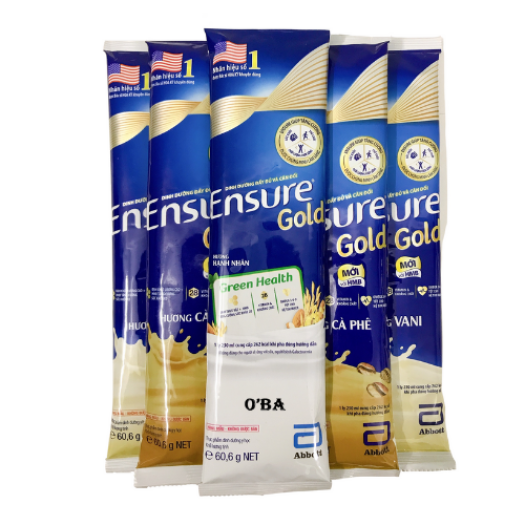 Sữa gói Ensure gold hàng Sample 60.6g date 2023/2024
