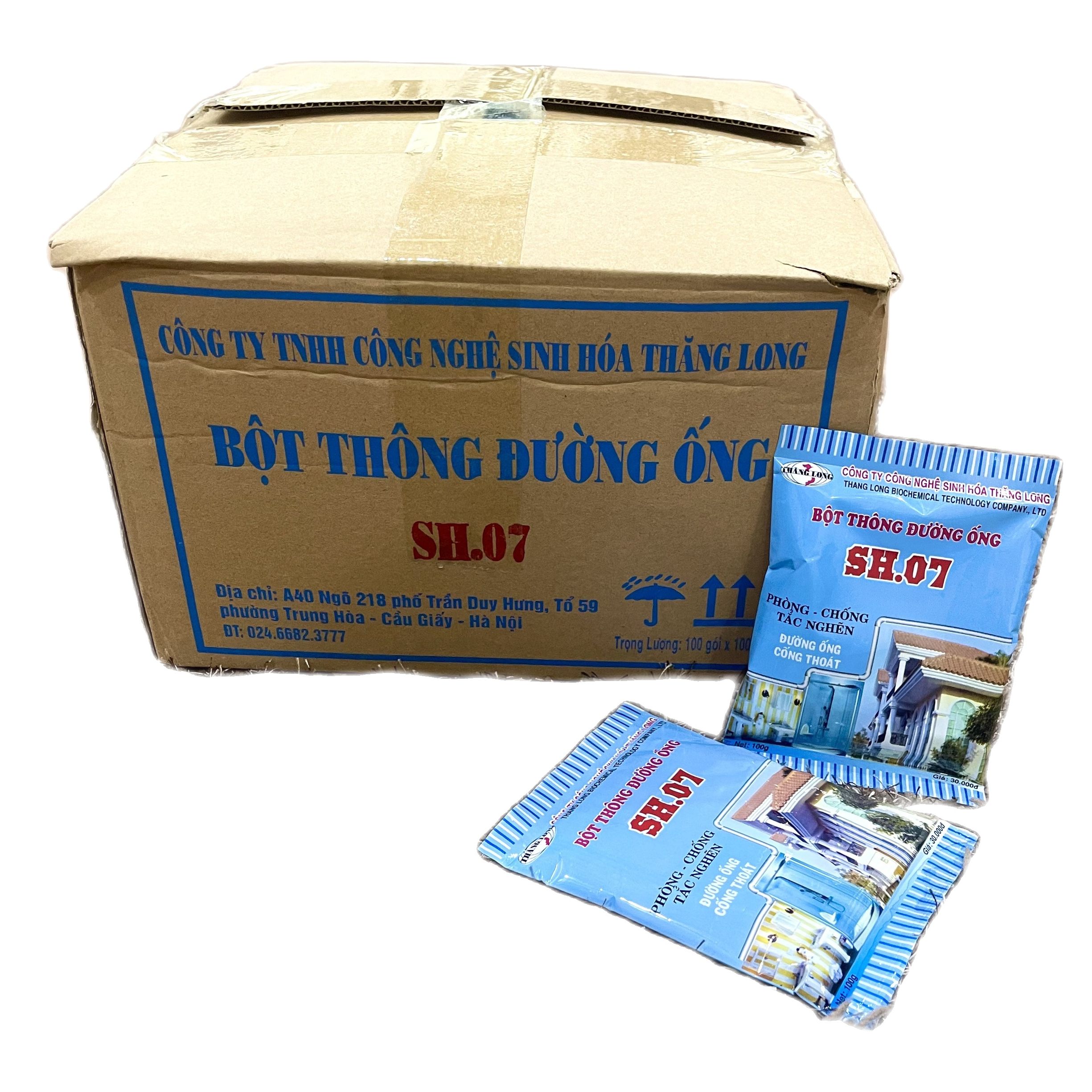 Bột thông cống sh07 - thông tắc bồn cầu, bồn rửa mặt, cống - không hiệu quả hoàn tiền - hàng chính hãng