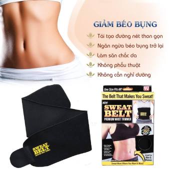 Đai Quấn Nóng Giảm Mỡ Bụng Sweat Belt, Đai Giảm Mỡ làm bằng sợi Neotex nịt bụng giảm mỡ làm bụng săn chắc