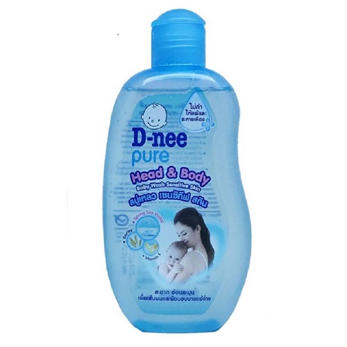 [Hoàn tiền 6%]Sữa Tắm Gội Toàn Thân Dnee Pure Thái Lan 200ml - Dưới 3 Tuổi