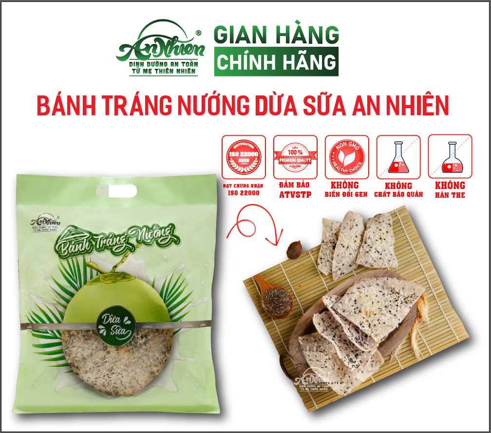 Bánh tráng nướng dừa sữa 60g