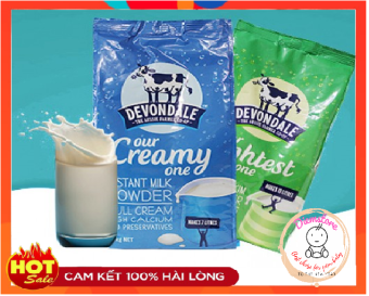 Sữa Bột Devondale FULL CREAM/ SKIM MILK gói 1kg