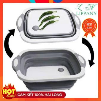 Bộ Thớt Kèm Chậu Gấp Gọn Đa Năng, [HÀNG HOT] THỚT GẤP GỌN ĐA NĂNG 3IN1 - BỘ THỚT GẤP GỌN KÈM THAU RỔ RỬA HOA QUẢ TIỆN LỢI, CHẬU GẤP GỌN KÈM THỚT THÔNG MINH