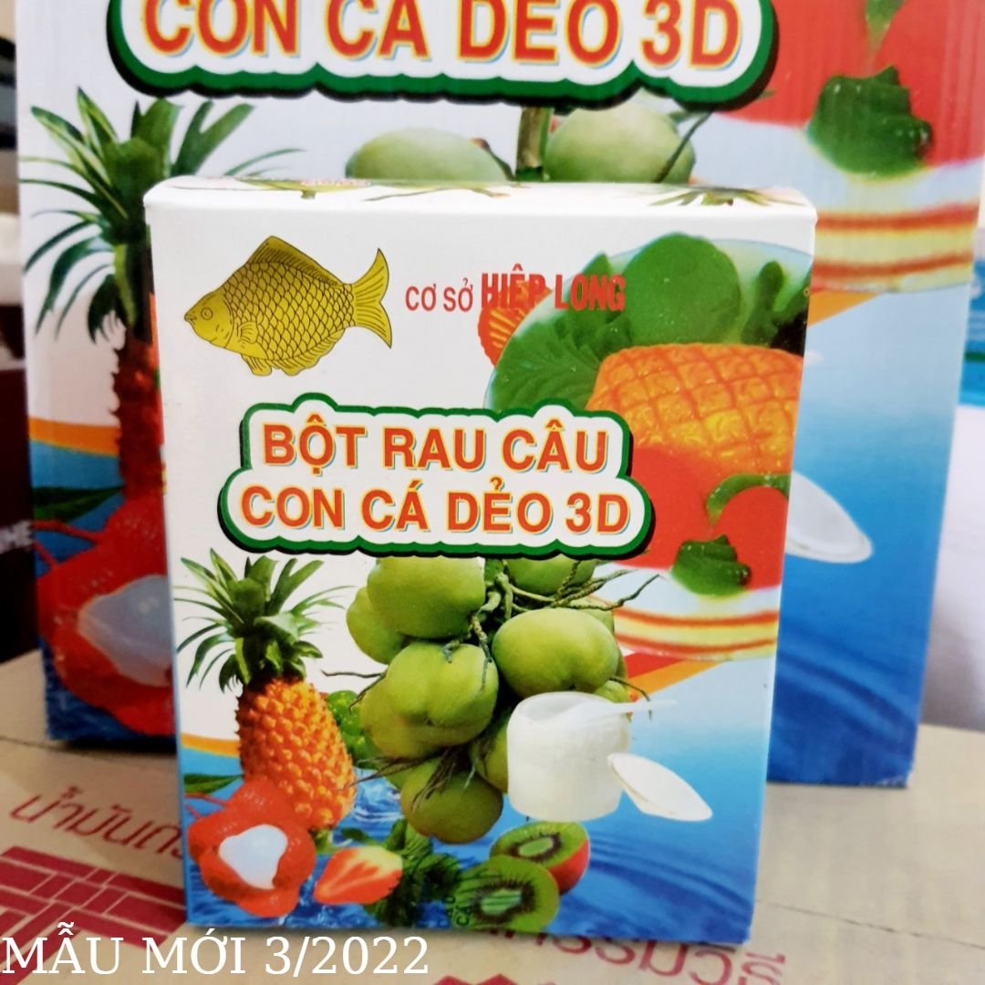 Thạch rau câu con cá dẻo Hiệp Long (12 gói x 12gr)