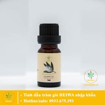 Tinh dầu Tràm gió 5ML thương hiệu HEIWA nguyên chất 100%, nhập khẩu Ấn Độ đầy đủ giấy kiểm định