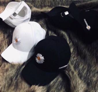 Mũ lưỡi trai cao cấp thêu hoa cúc nam nữ