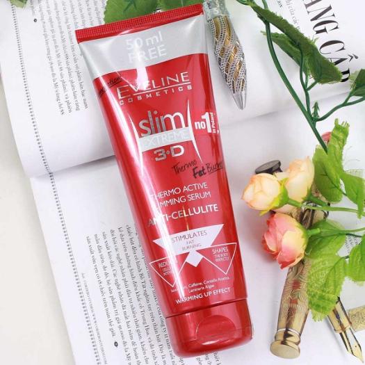 Kem Tan Mỡ Eveline Slim Extreme 3D, 4D (250ml) Loại Bỏ 90% Các Tích Tụ Mỡ Cứng Đầu, Dáng Đẹp, Eo Thon