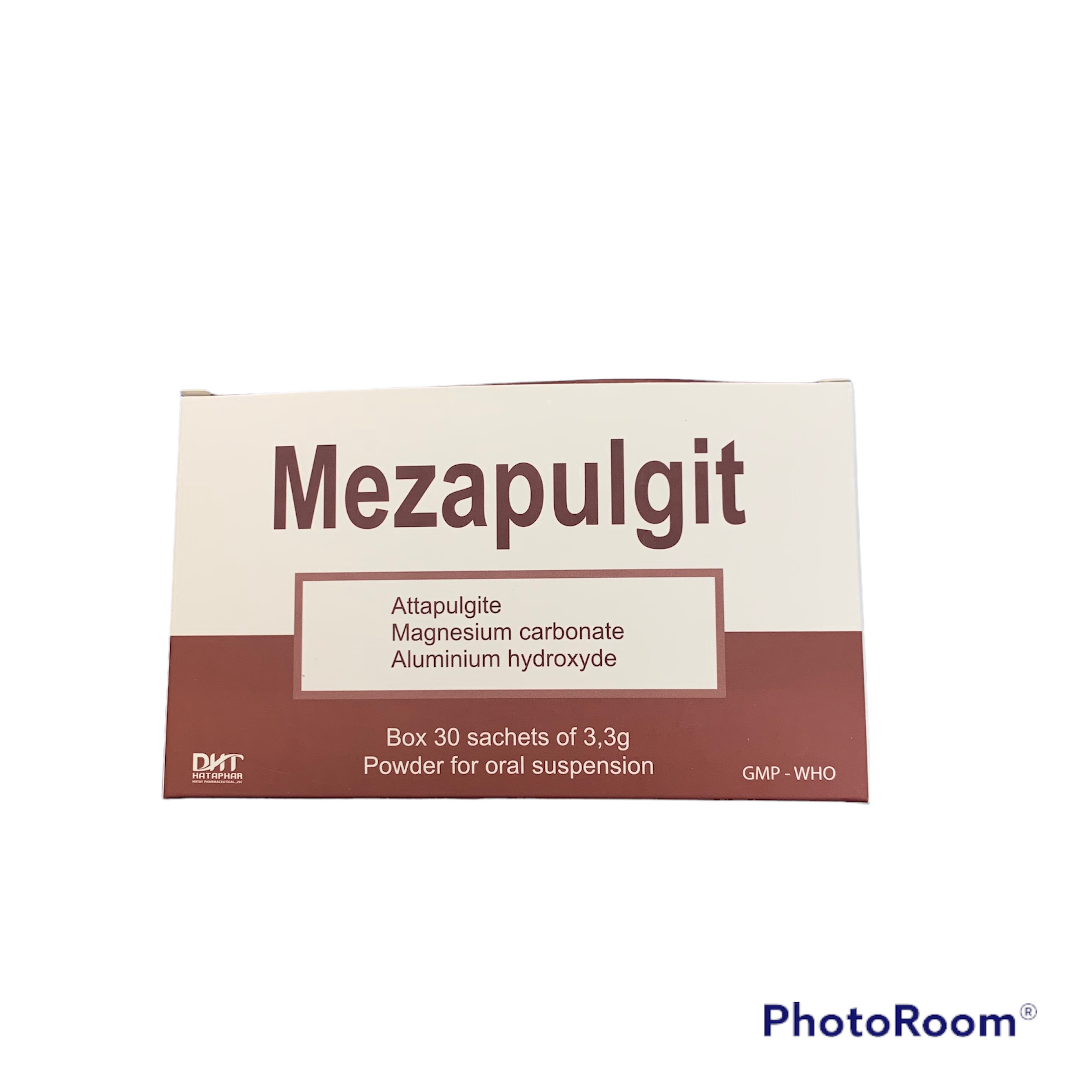 Gói bột pha hỗn dịch uống Mezapulgit hỗ trợ viêm dạ dày, nóng rát dạ dày thực quản - hộp 30 gói