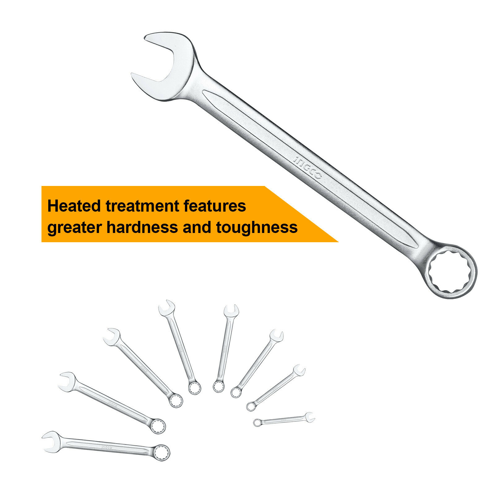 Combination Spanner Set Ingco hkspa1088-i