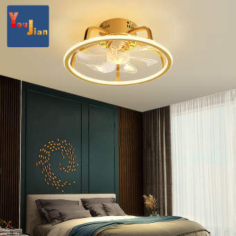 Quạt Trần Thông Minh Phong Cách Hiện Đại Tại Chỗ Quạt Trần Sáng Tạo Cho Phòng Ngủ Ăn Tối 3 Màu Với Đèn LED Điều Khiển Từ Xa, Đèn Chùm Đèn Chùm Trần Sala, Quạt Điện