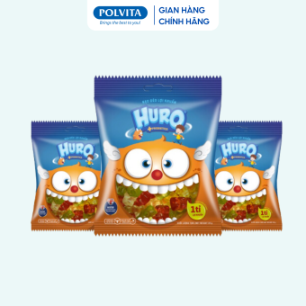 Kẹo dẻo lợi khuẩn HURO tăng cường chức năng tiêu hóa, tăng hấp thu dưỡng chất dinh dưỡng, gói nhỏ 24g