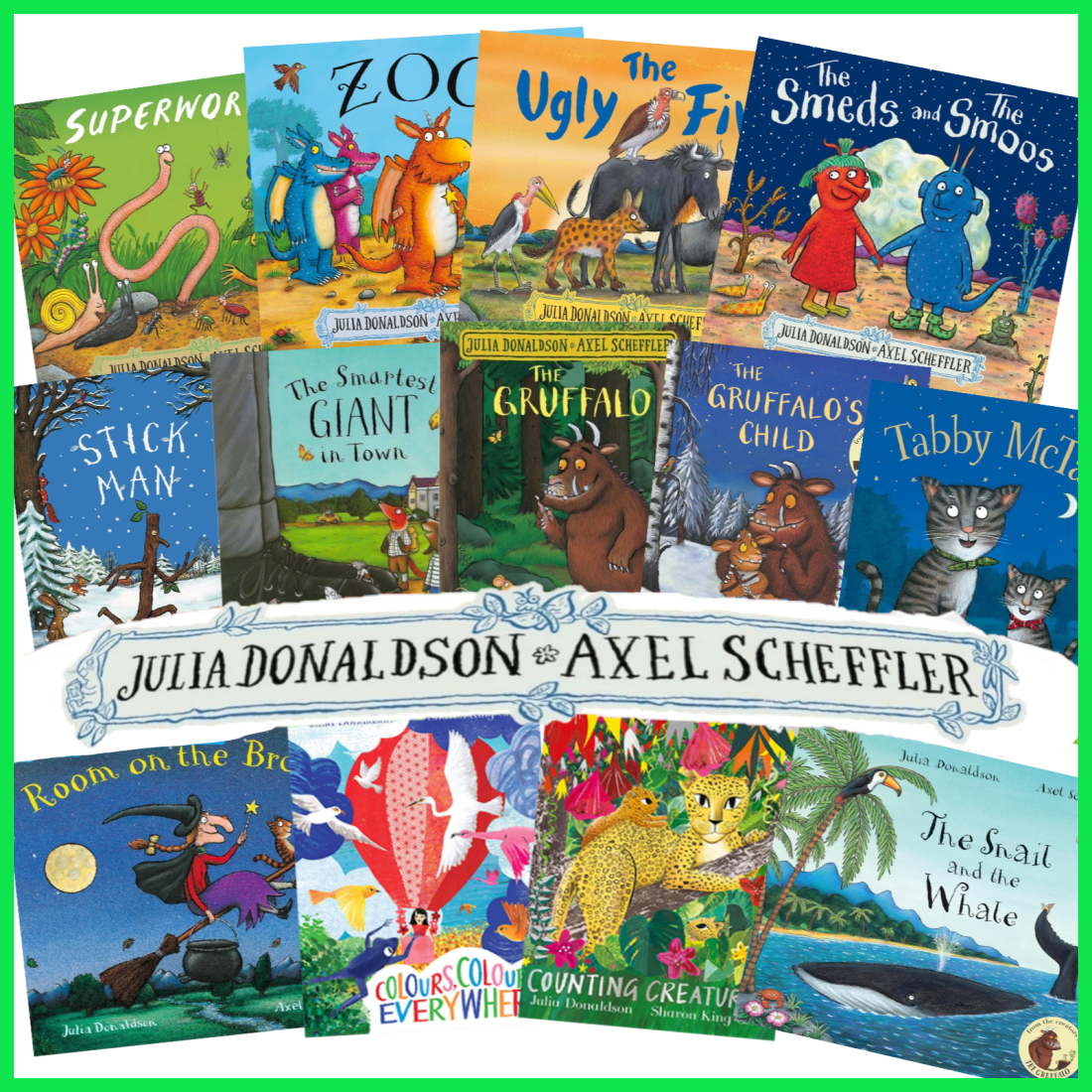 Julia Donaldson 絵本 7冊セット Julia Donaldson Book Set: Children'S Enlightenment Cognitive