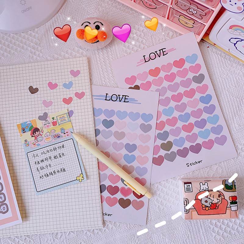 Tem nhãn dán Sticker IN194 cao cấp chất liệu decal giấy đế xanh - Khổ A4 - Tem Dán Dễ Thương