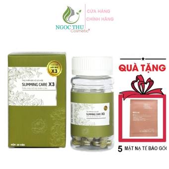 Giảm Cân Slimming Care X3, Thảo Mộc Giảm Cân Giảm Mỡ An Toàn Hộp 30 Viên