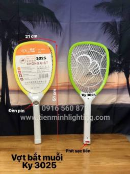 Vợt bắt muỗi KY 3025, nhựa ABS chống va đập