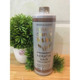 Keratin Complex Nano Nâu 1000ml chuyên phục hồi tóc hư tổn nặng