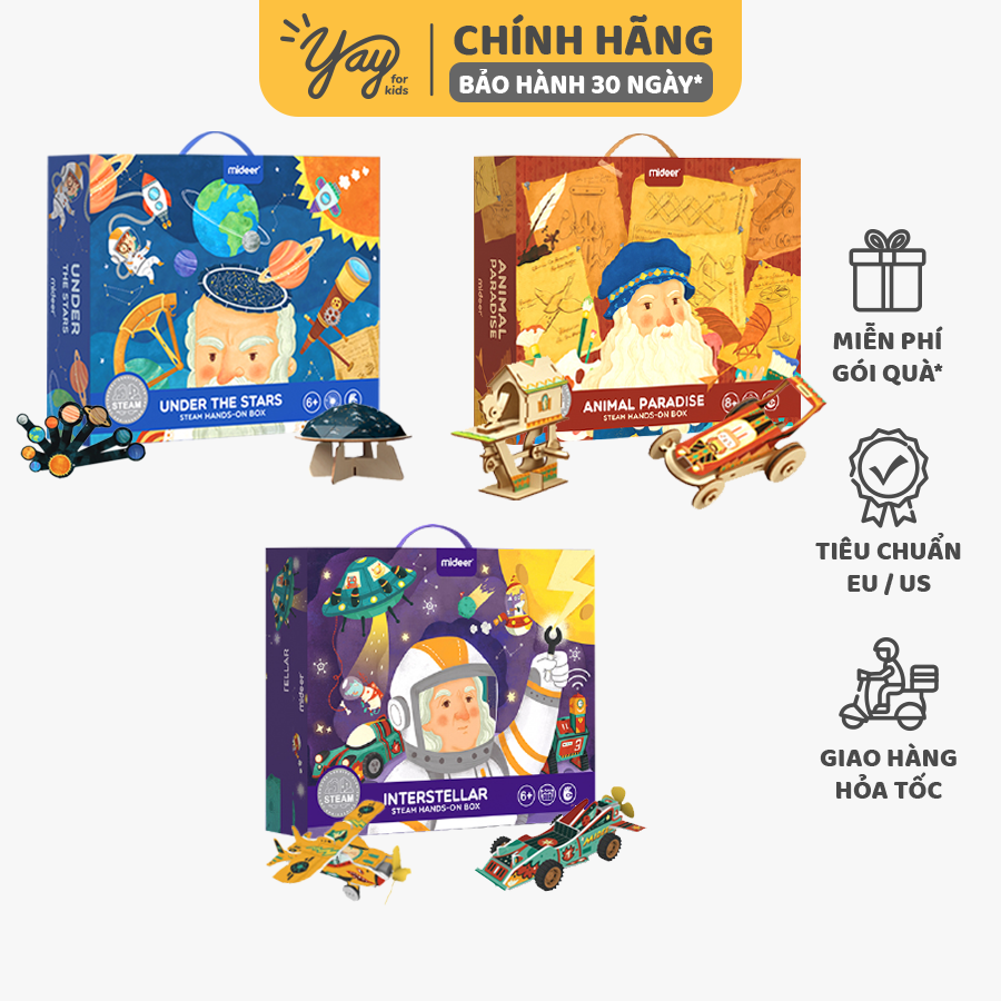 Bộ khoa học steam cho bé 6+ - mideer