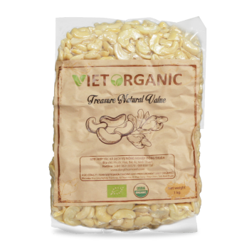 Hạt Điều Tươi Hữu Cơ Nhân Trắng Vỡ Đôi Việt Organic - Leaf Organic HCM
