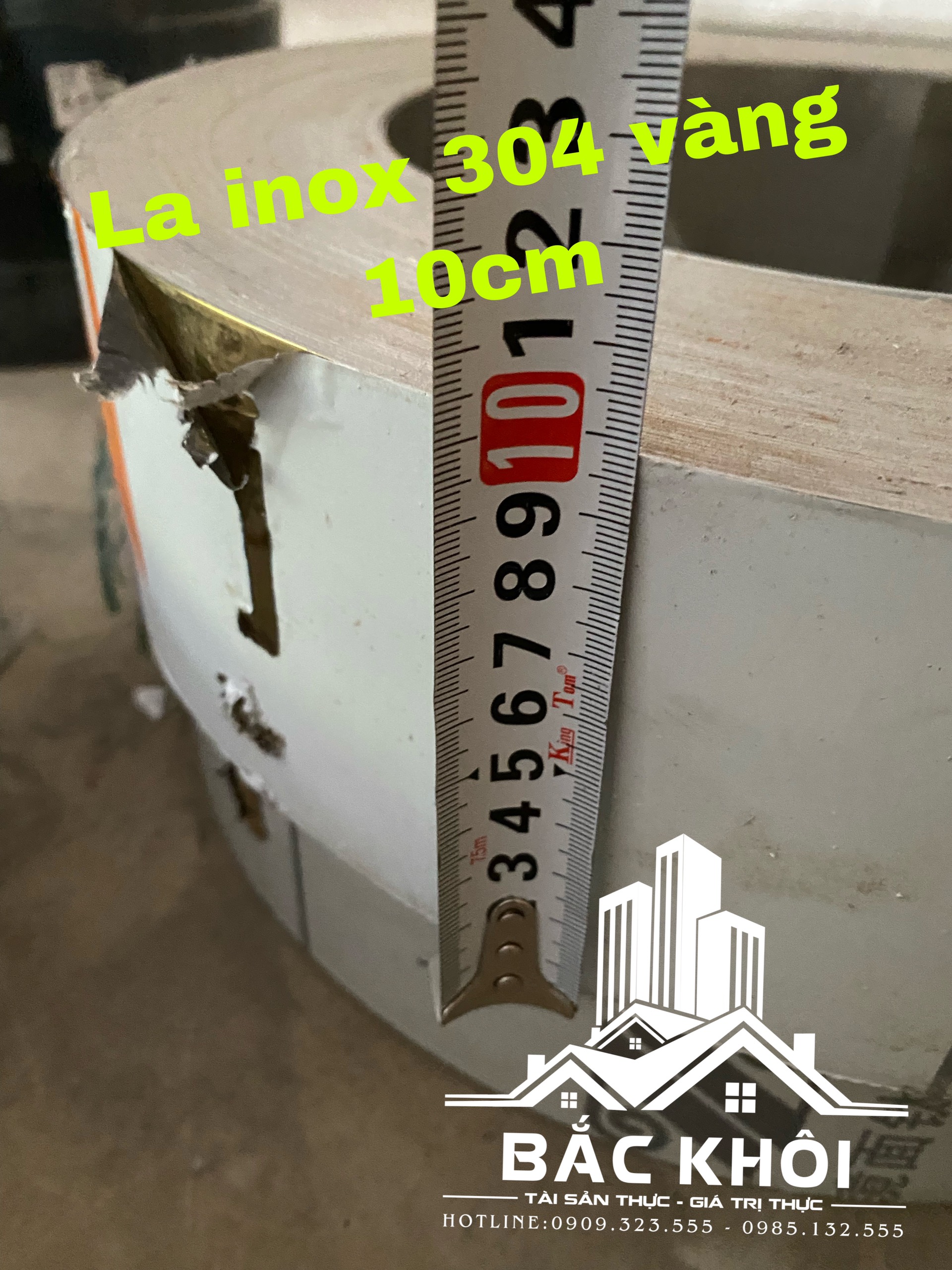 Nẹp la inox 304 vàng tráng gương 1cm/ 1,5cm/ 2cm/ 3cm/ 4cm/ 5cm