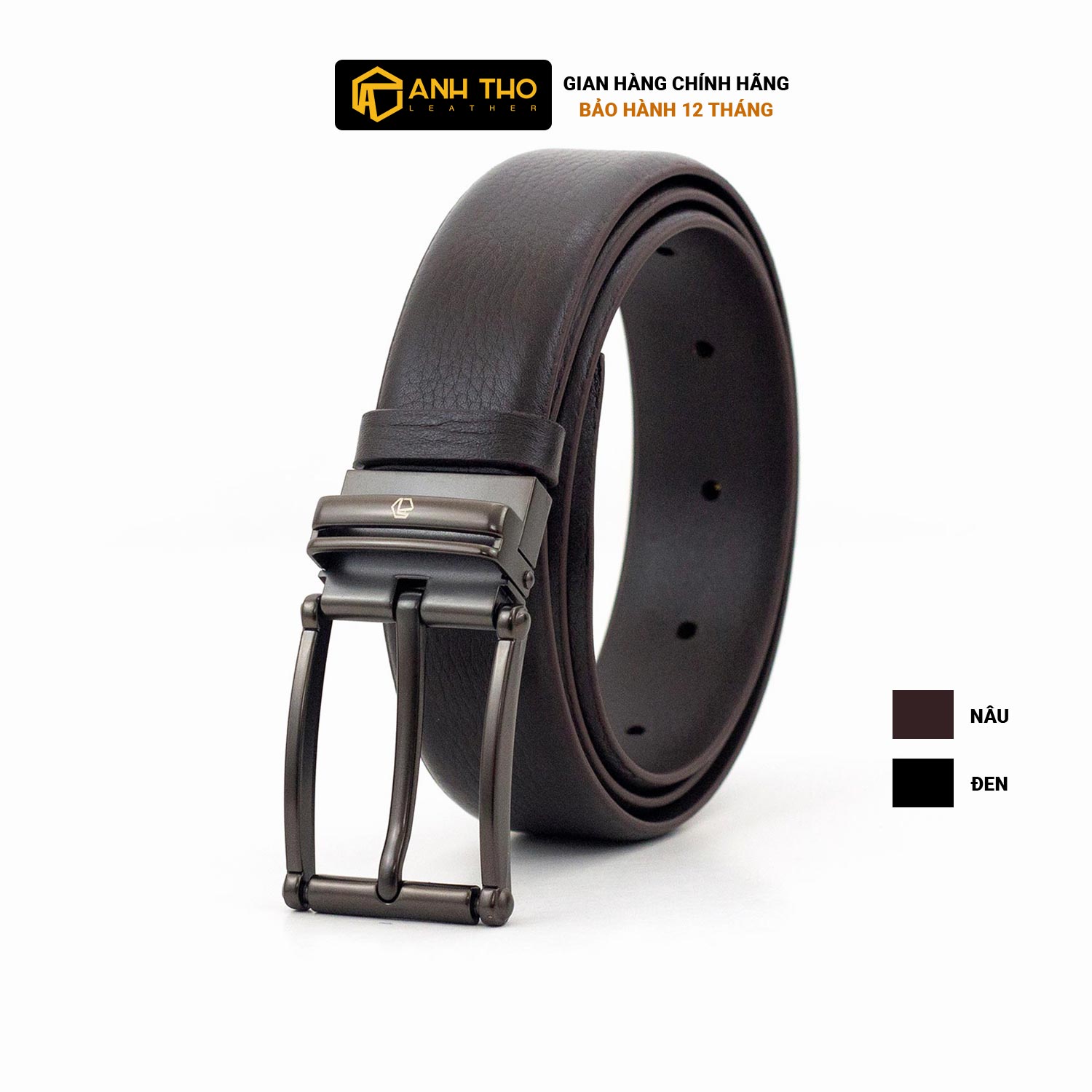 Thắt lưng da bò anh tho leather mikk35-11