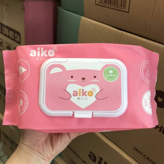 Khăn giấy ướt Aiko 100 tờ