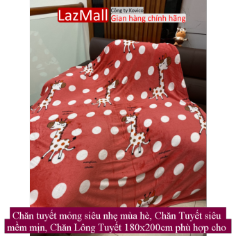 Chăn tuyết mỏng siêu nhẹ mùa hè, Chăn Tuyết siêu mềm mịn, Chăn Lông Tuyết 180x200cm phù hợp cho mùa hè hoặc nằm phòng điều hòa, an toàn cho bé