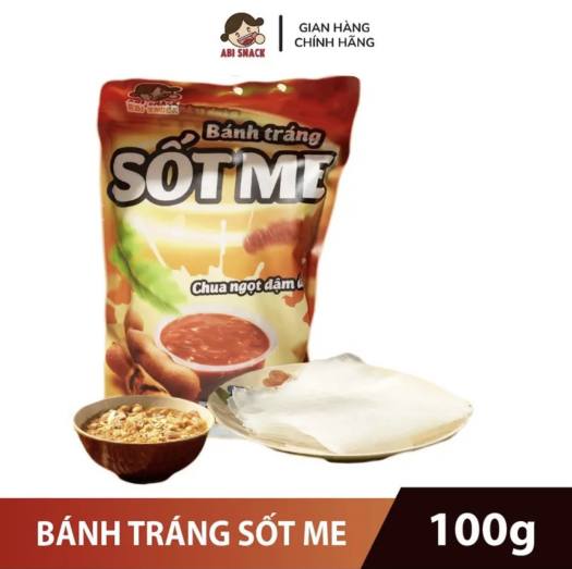 Bánh tráng me Abi chấm sốt chua ngọt