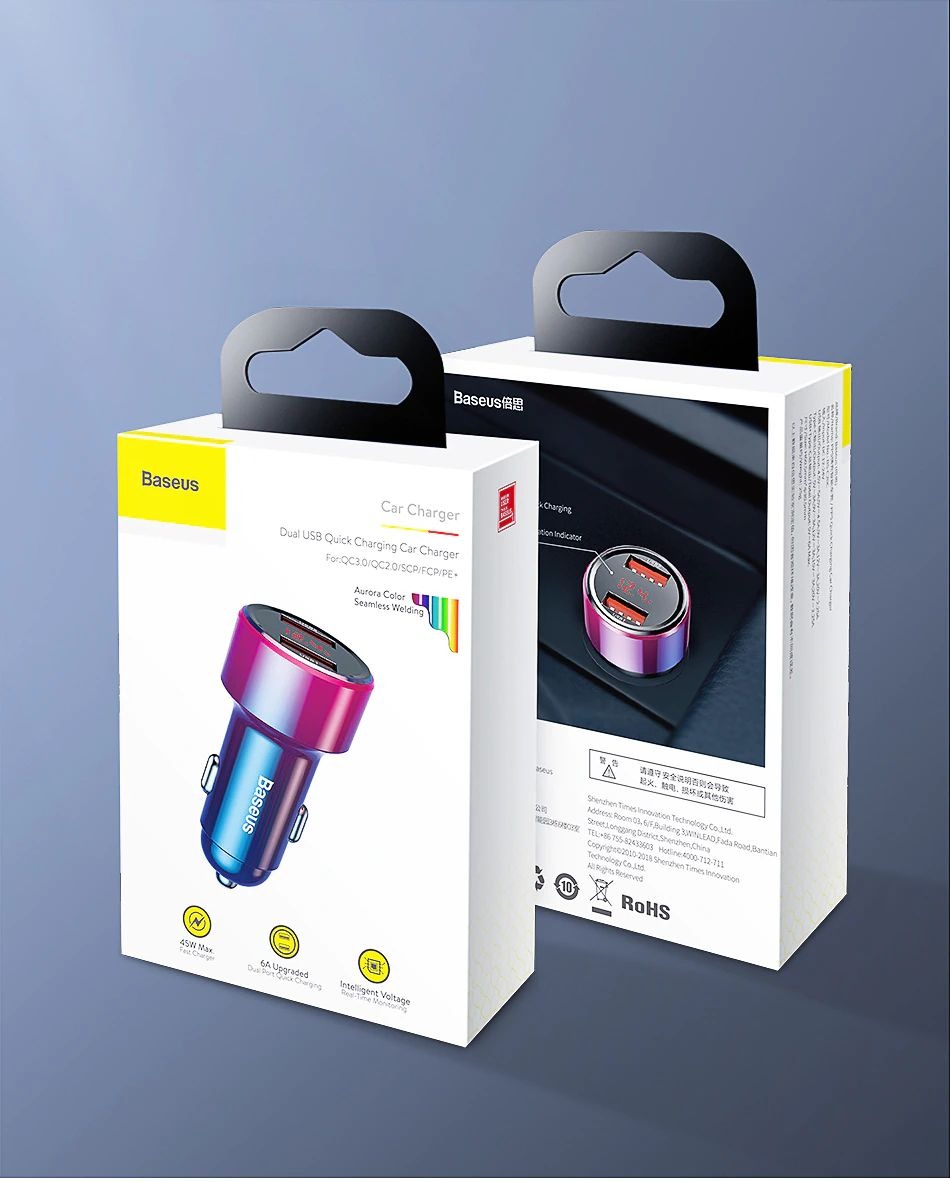 Tẩu sạc ô tô Baseus 45W Magic Series Quick Charge