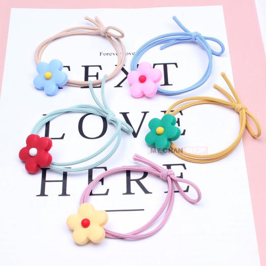 Dây Cột Tóc, Buộc Tóc Hoa Cúc Siêu Dễ Thương Phong Cách Hàn Quốc - Nhiều Màu Lựa Chọn - 261 - MyChan Shop