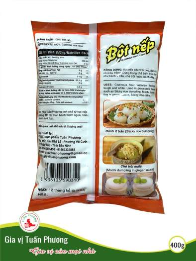 Bột Nếp Tuấn Phương 400g ( Gói )